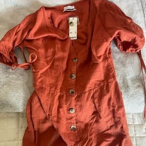 Urban outfitters burnt orange romper